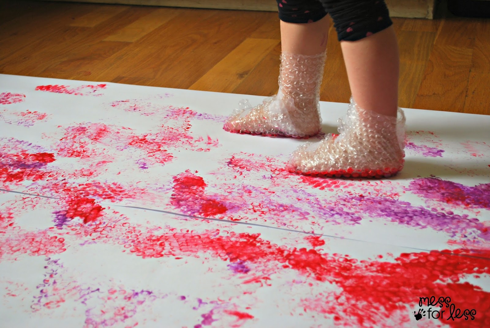Bubble Wrap Stomp Painting | Fun Family Crafts