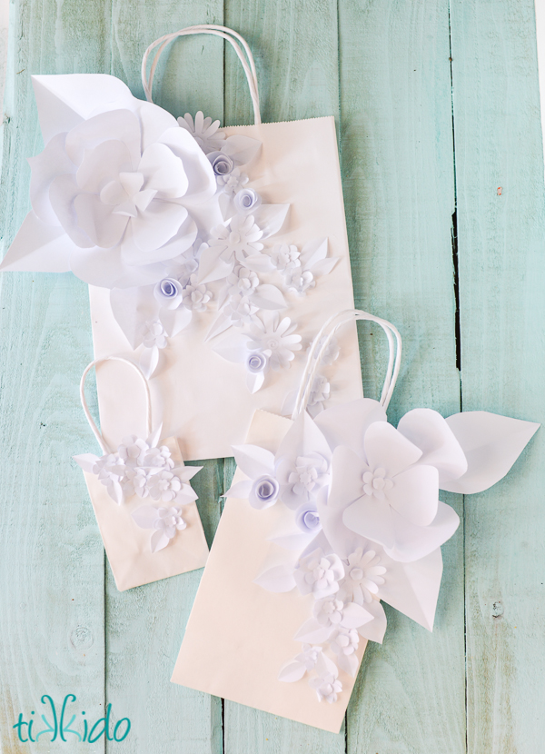 Sculpted Paper Flower Gift Bag | Fun Family Crafts