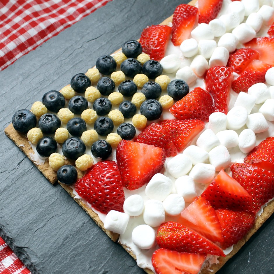 Graham Cracker Flag Dessert Fun Family Crafts