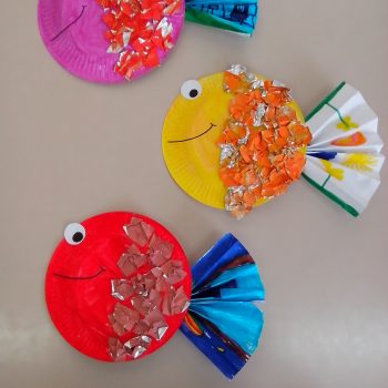 Paper Plate Tropical Fish