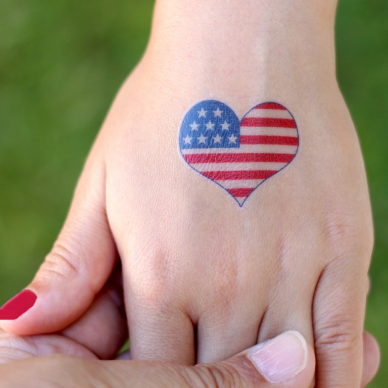 Patriotic Temporary Tattoos | Fun Family Crafts