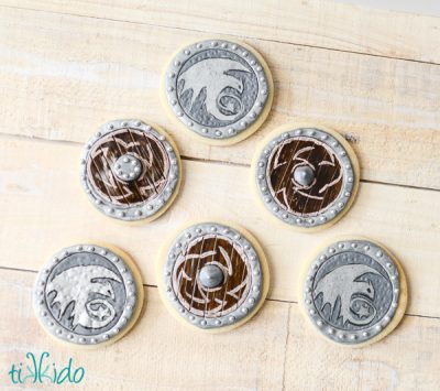 Viking Shield Sugar Cookies