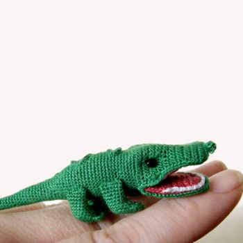 Mini Crocheted Alligator