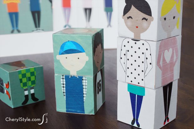 Wooden Block Dolls | Fun Family Crafts