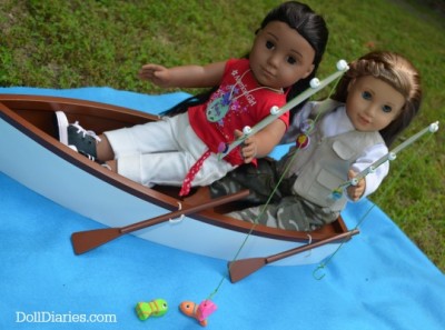 Doll-Sized Fishing Pole and Fish