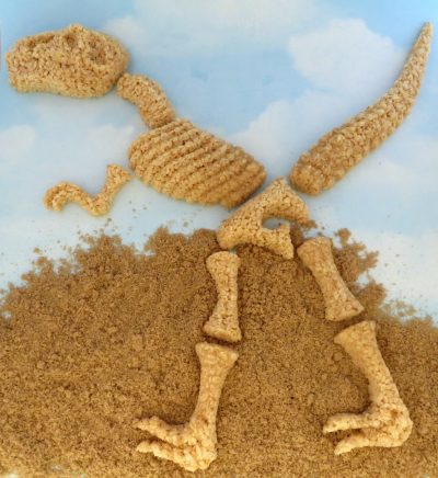 Rice Krispie Treat Dinosaur Bones