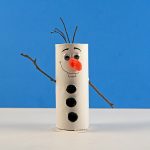 Cardboard Tube Olaf Craft from Frozen | Fun Family Crafts