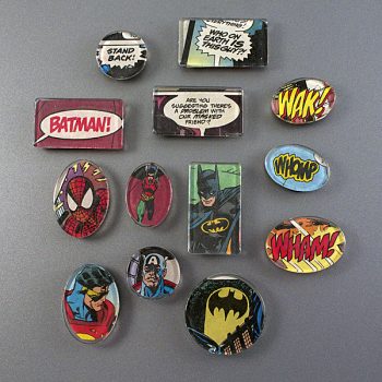 Superhero Comic Book Magnets