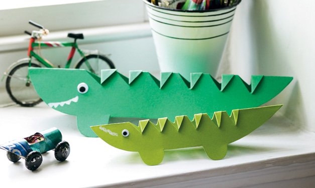 Crocodile Paper Craft Fun Family Crafts