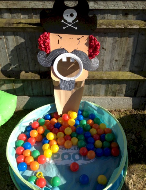 Pirate Ball Toss Game | Fun Family Crafts