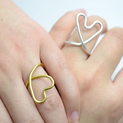 Wire-Wrapped Heart Ring