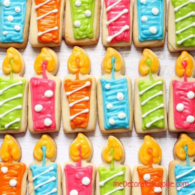 Birthday Candle Cookies