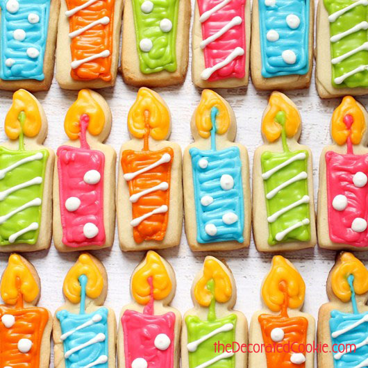 Birthday Candle Cookies Fun Family Crafts