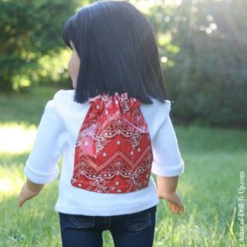 Doll-Sized No-Sew Drawstring Backpack