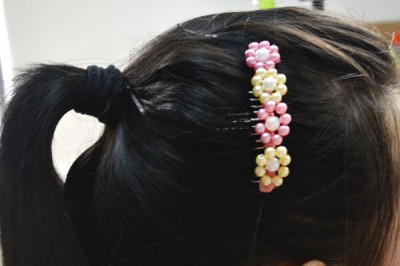 Flower Pearl Hair Comb
