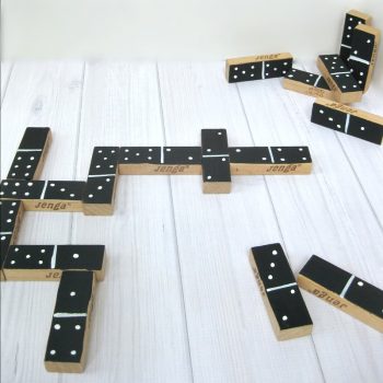 Wood Block Dominoes