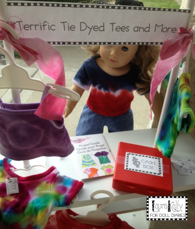 Doll-size Tie-Dye T-Shirt Shop
