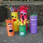 Cardboard Tube Family of Ghouls | Fun Family Crafts