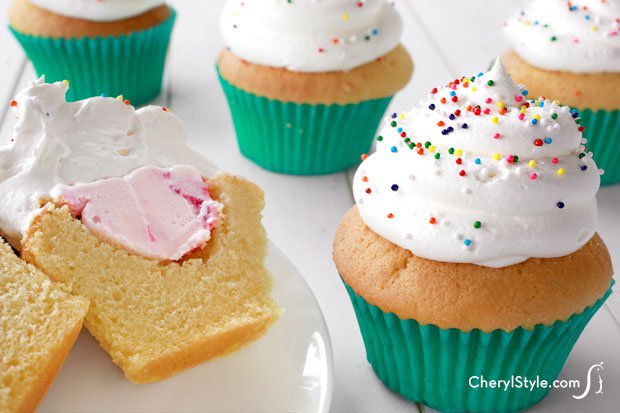 Ice Cream Filled Cupcakes Fun Family Crafts