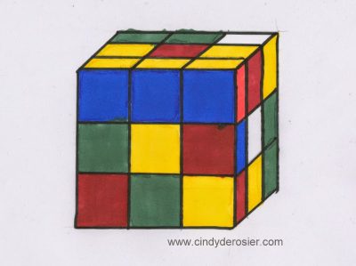 How to Draw a Rubik's Cube