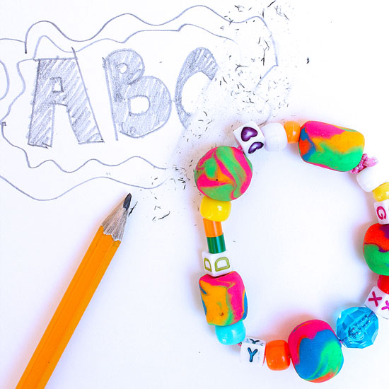 Eraser Bracelets Fun Family Crafts