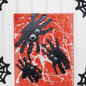 Spooky Spider Handprint Art