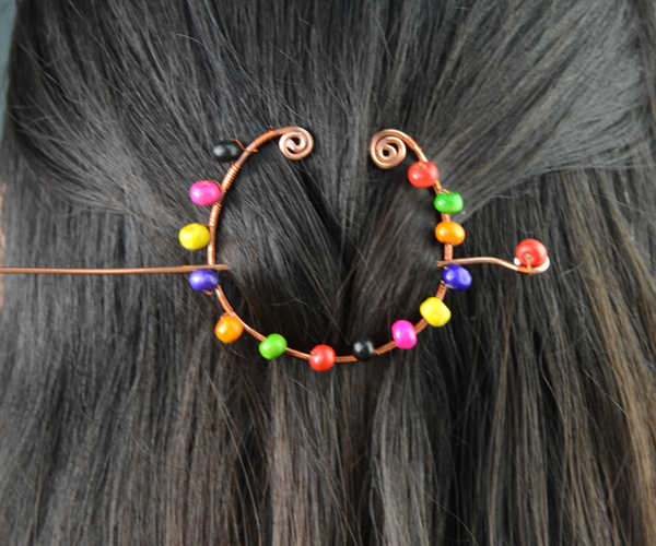 Wire Wrapped Hair  Accessory Fun Family Crafts
