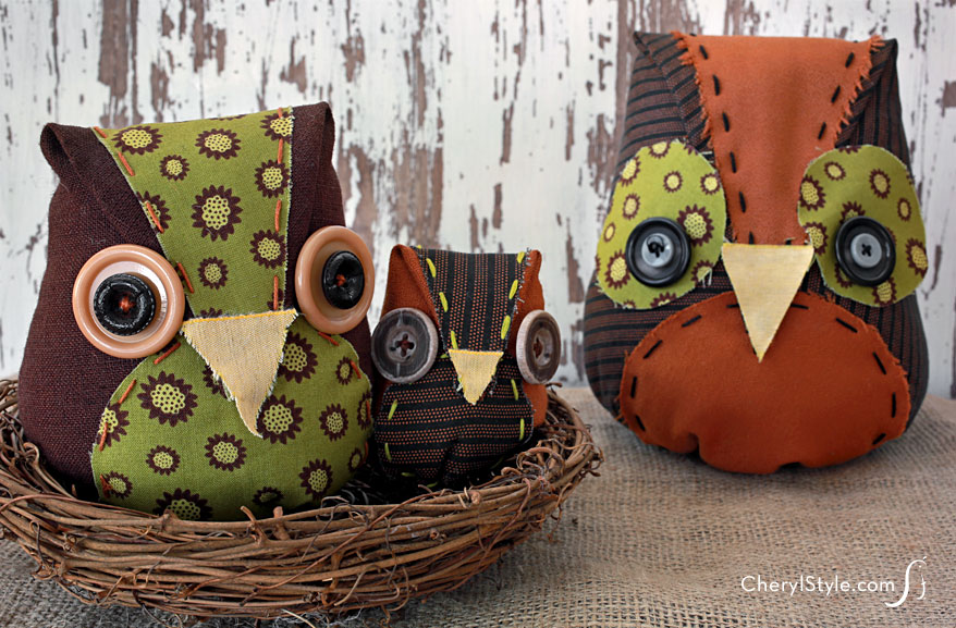 Fabric Owls | Fun Family Crafts