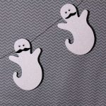 Mustache Ghost Garland | Fun Family Crafts
