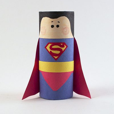 Cardboard Tube Superman