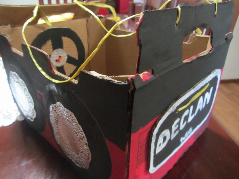 Wearable Cardboard Box Car Fun Family Crafts