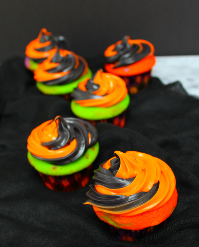 Colorful Halloween Cupcakes
