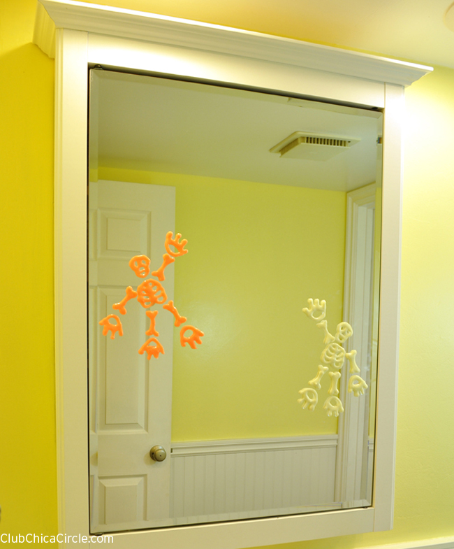 GlowInTheDark Halloween Mirror Clings Fun Family Crafts