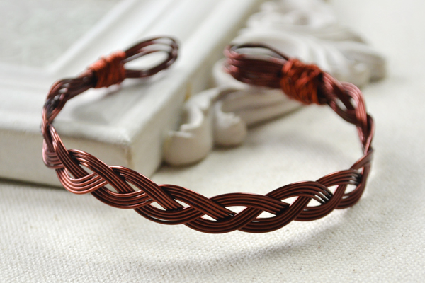 copper wire bracelet woven copper bangle simple woven bracelet Simple wire copper cuff copper wire jewelry wire wrapped bracelet bangle