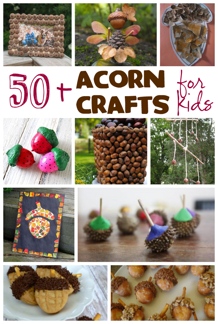 50 acorn crafts for kids fun family crafts