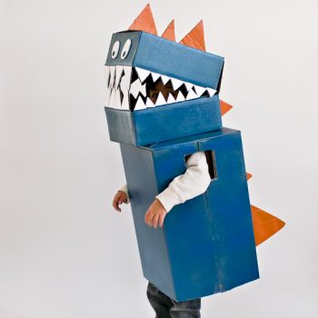 Cardboard Dinosaur Costume