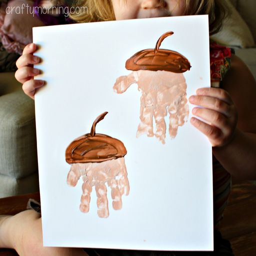 Handprint Acorns