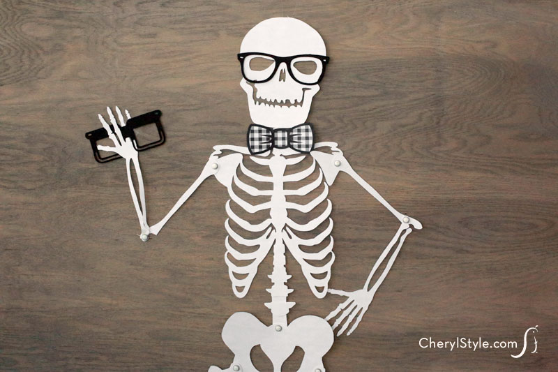 Printable Skeleton Halloween Decoration | Fun Family Crafts