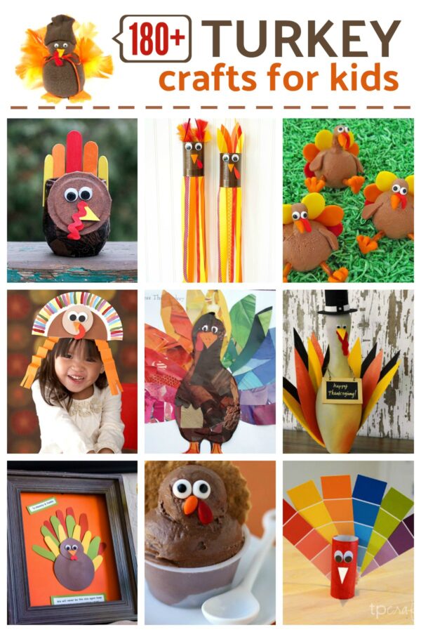 170+ Turkey Crafts for Kids: Thanksgiving kid's crafts