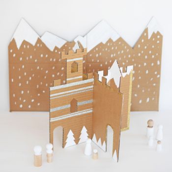 Cardboard Winter Castle