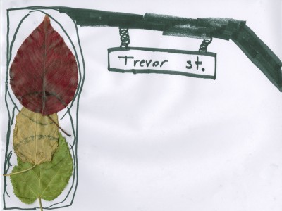Traffic Light Leaf Craft