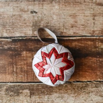 Faux Quilted Christmas Ornament