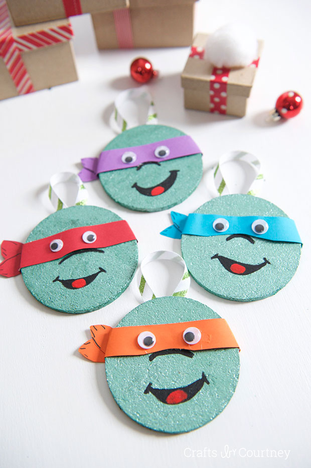 TMNT Coaster Ornaments | Fun Family Crafts