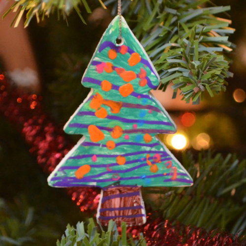 Painted Clay Ornaments Fun Family Crafts