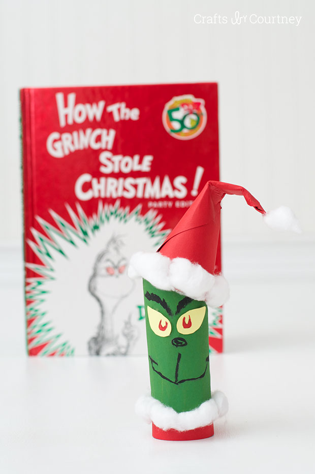 Cardboard Tube Grinch | Fun Family Crafts