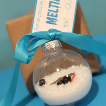 Melted Olaf Ornament