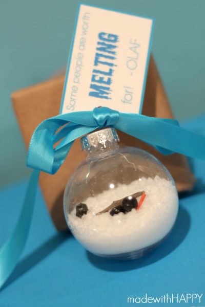 Melted Olaf Ornament