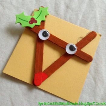 Popsicle Stick Rudolph