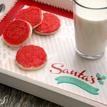 Santa Milk and Cookie Tray