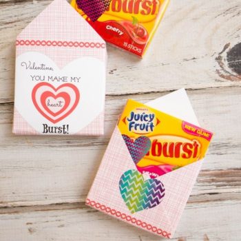 Heart Burst Valentine Envelopes